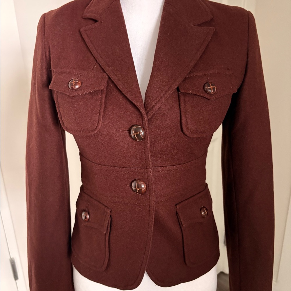 Zara Basic Women's Utility Jacket - Brown - image 5